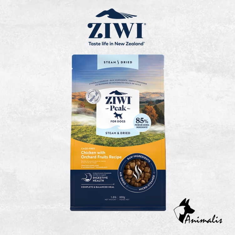 Ziwi Peak "STEAM & DRIED Chicken with Orchard Fruits"