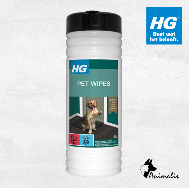 HG Pet Wipes 50 stuks