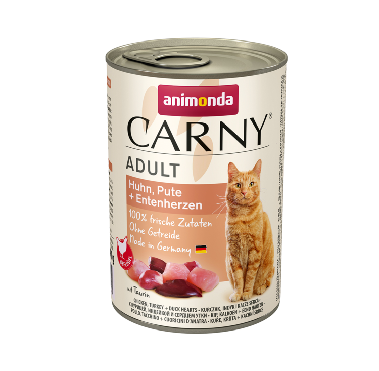 Animonda Carny Adult Huhn, Pute & Entenherzen