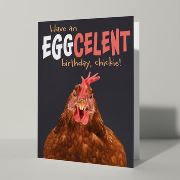 Cat'chy Images "Have an EGGcelent Birthday, Chickie!"