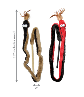 KONG® *Kat ACTIVE "Snake Teaser" Rood