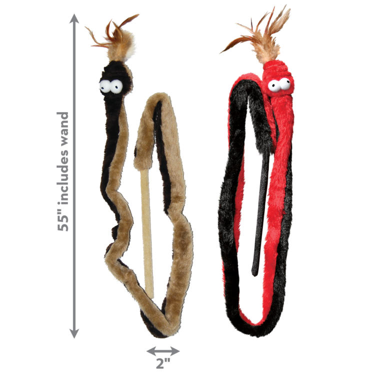 KONG® Cat Active Snake Teaser Assorti