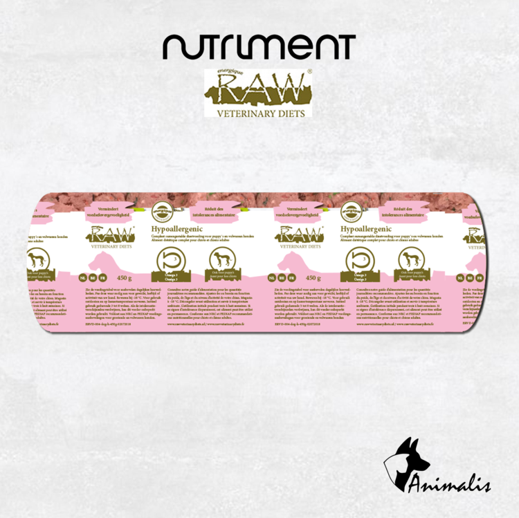 Nutriment ENERGIQUE RAW Veterinary Diets "Hypoallergenic"