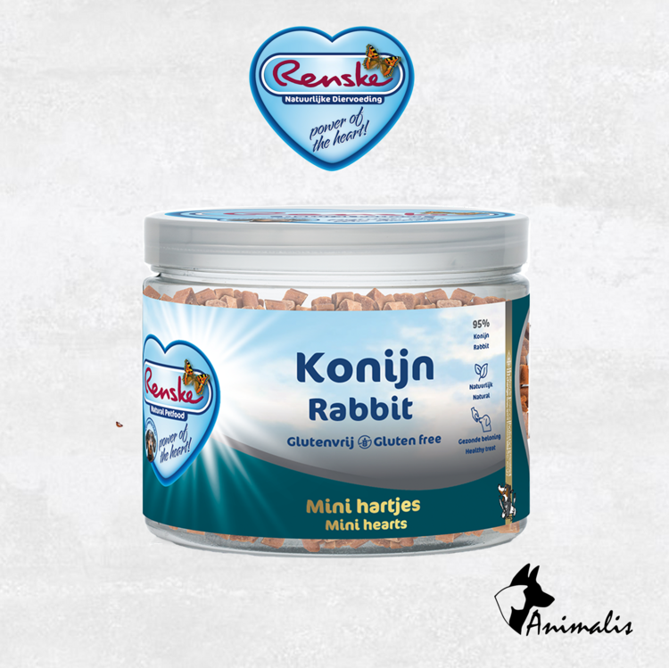 Renske MINI HERZEN "Kaninchen" (100 gr)
