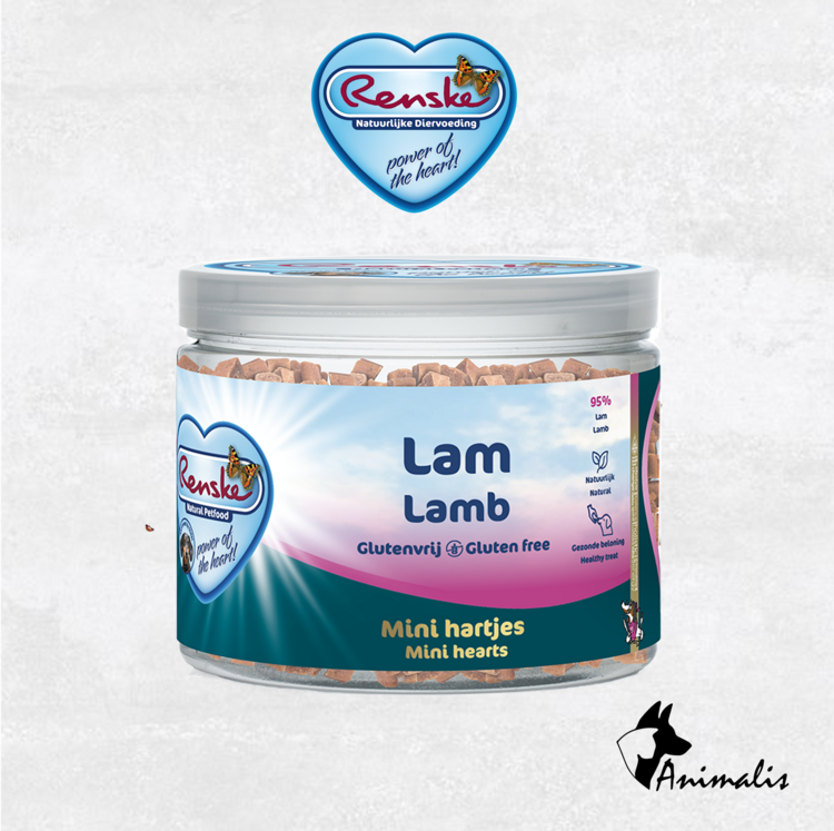 Renske MINI HARTJES "Lam" (100 gr)