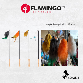 Flamingo Katzenangel "Nouk" (61-142 cm)