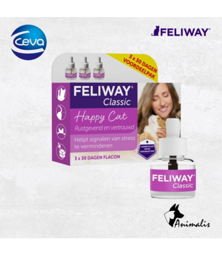 Ceva FELIWAY Classic "Verdamper Navulling" (3*48 ml)