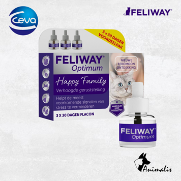 Ceva FELIWAY Optimum "Verdamper Navulling" (3*48 ml)