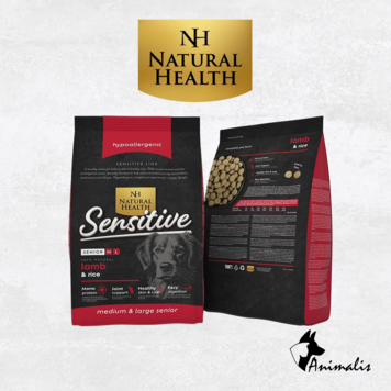 Natural Health SENSITIVE "Lamb & Rice - Senior M/L"