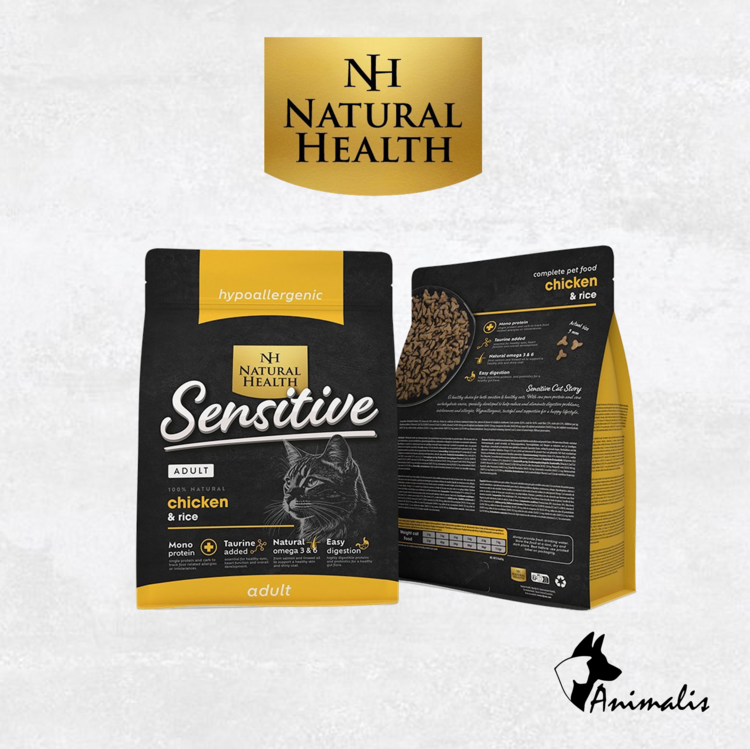 Natural Health Katze SENSITIVE "Huhn & Reis - Adult"