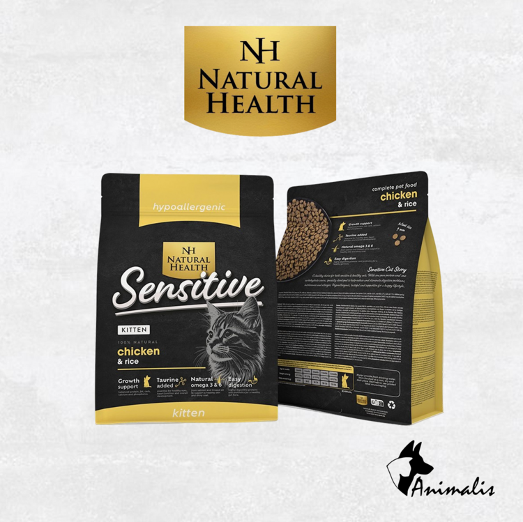 Natural Health Kat SENSITIVE "Kip & Rijst- Kitten"