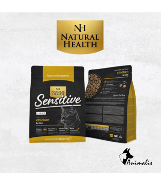 Natural Health Cat SENSITIVE "Chicken & Rice - Light"