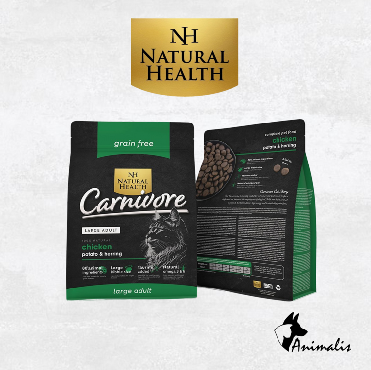 Natural Health Cat CARNIVORE "Chicken, Potato & Herring - Large"