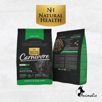 Natural Health CARNIVORE "Kip, Eend & Haring - Adult M/L"
