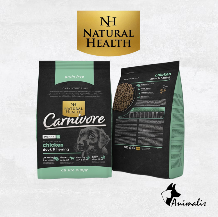 Natural Health CARNIVORE "Kip, Eend & Haring - Puppy"