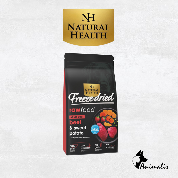 Natural Health FREEZE DRIED "Beef & Sweet Potato"