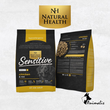 Natural Health SENSITIVE "Chicken & Rice - Adult L"