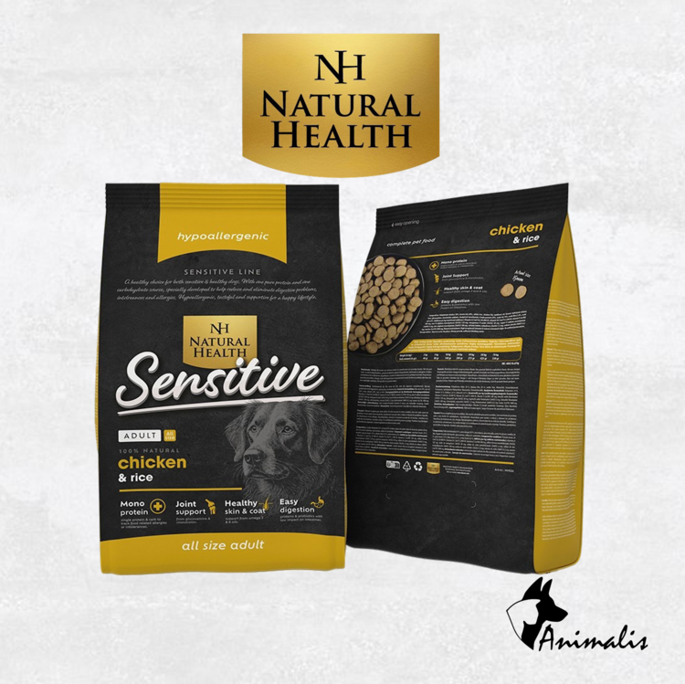 Natural Health SENSITIVE "Huhn & Reis - Adult L"