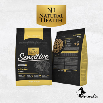 Natural Health SENSITIVE "Chicken & Rice - Puppy L"