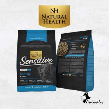 Natural Health SENSITIVE "Herring & Rice - Adult S/M"