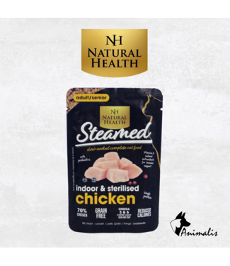 Natural Health STEAMED Cat "Chicken - Indoor & Sterilised"