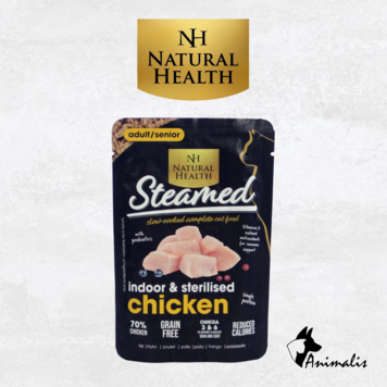 Natural Health STEAMED Katze "Huhn - Indoor & Sterilised"