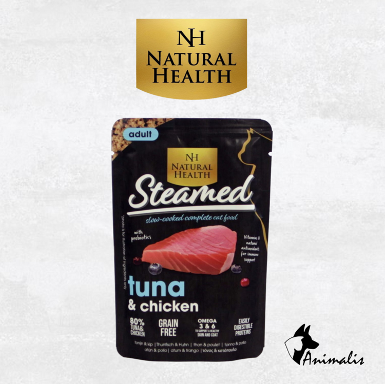 Natural Health STEAMED Kat "Tonijn & Kip - Adult"