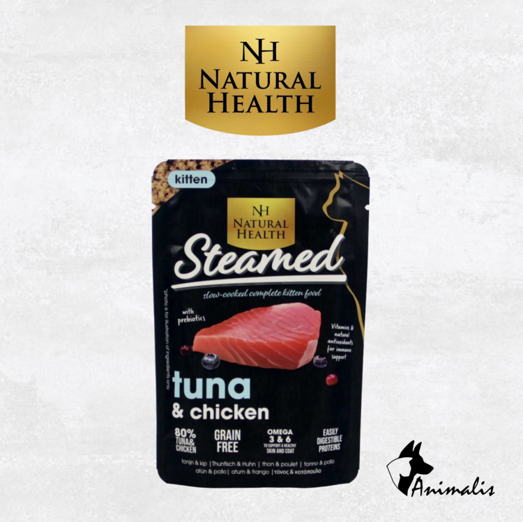Natural Health STEAMED Katze "Tuhnfisch & Huhn - Kitten"