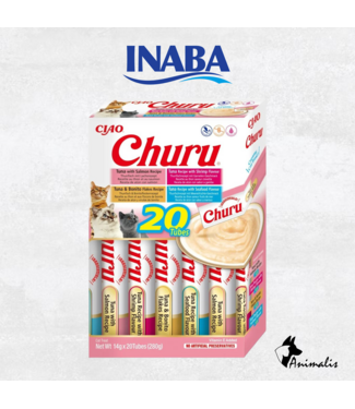 Inaba SNACK Kat Churu Multipack "Tuna Salmon" (4*5 tubes)
