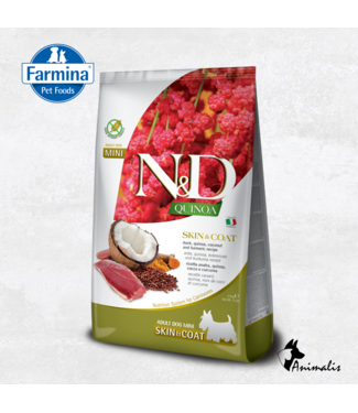 Farmina N&D QUINOA Adult Huid & Vacht Eend Mini