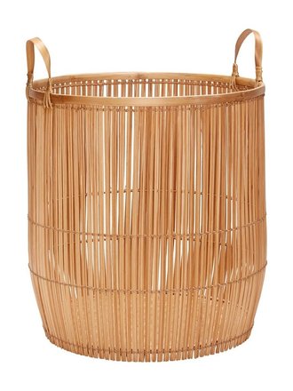 Hübsch Basket With Handle Bamboo