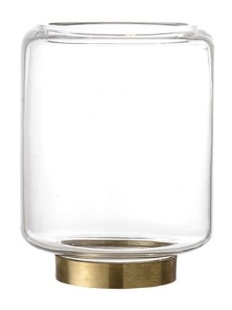 Bloomingville Votive Glass And Brass 16cm x 12cm