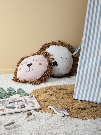Ferm Living Safari Cushion Lion Naturel