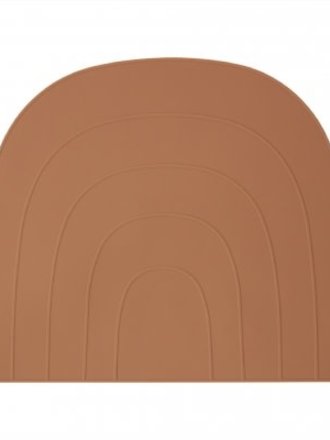 OYOY Rainbow Placemat 1 piece Fudge