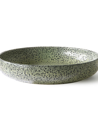 HK Living Deep Plate Green Set Of 2 Gradient Ceramics