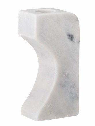 Bloomingville White Marble Candlestick
