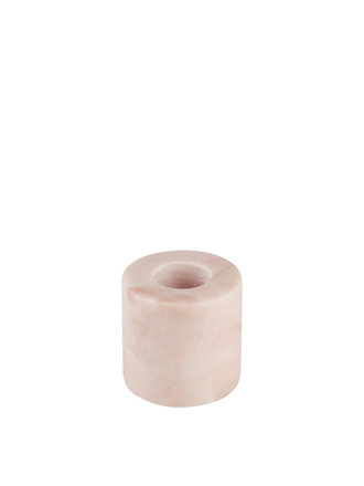 Stoned Pink Marble Candle Holder S