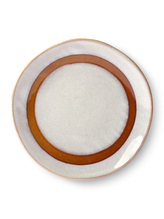 HK Living Dessert Plate Snowy 70s Set Of 2