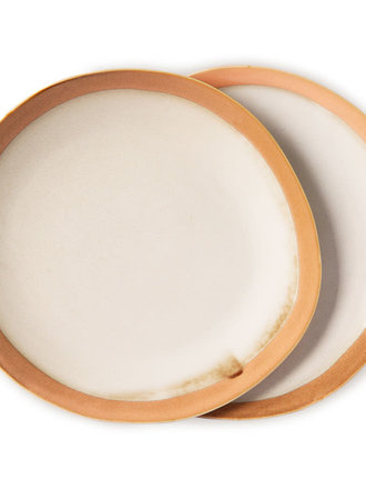 HK Living Dinner Plate Earth Set Of 2