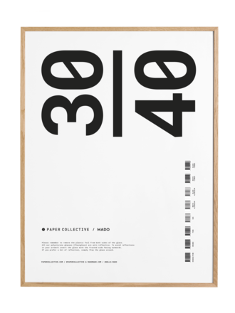 paper collective 30x40 Oak Frame