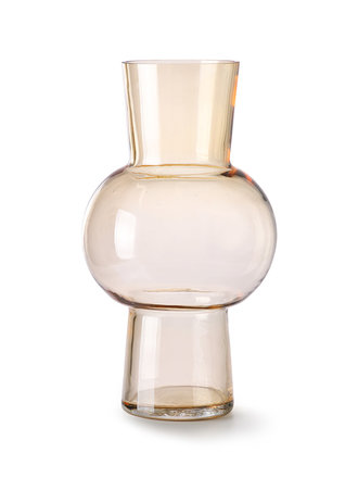HK Living Glass Flower Vase M Peach