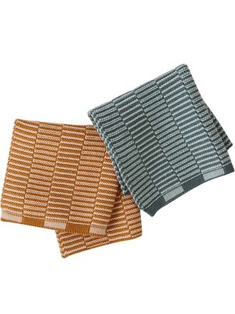 OYOY Stringa Dishcloth 2 pcs Caramel / Minty
