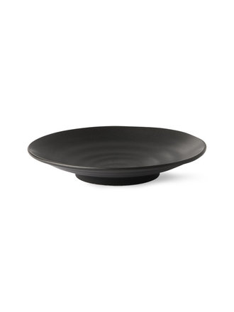 HK Living Kyoto Japanese Dessert Plate Black