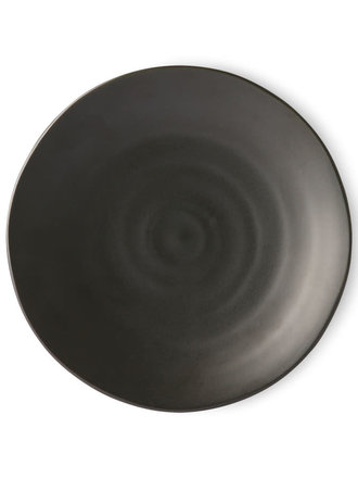 HK Living Japanese Dinner Plate Matt Black