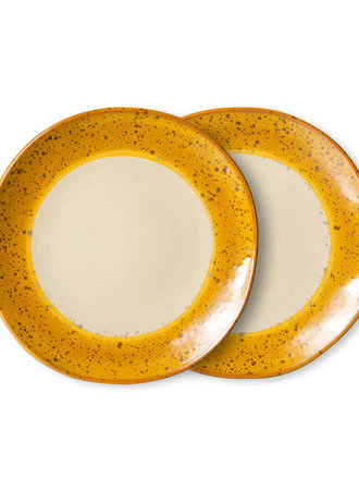HK Living Side Plates Autumn Set Of 2
