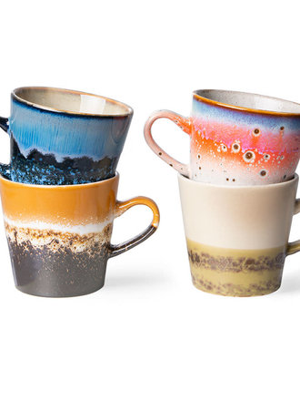 HK Living Americano Mugs Set Of 4 Pegasus