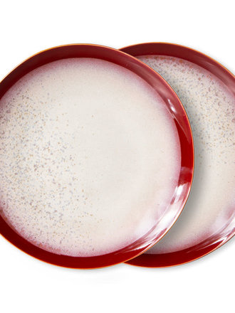 HK Living 70s Dinner Plates Frost Set Of 2