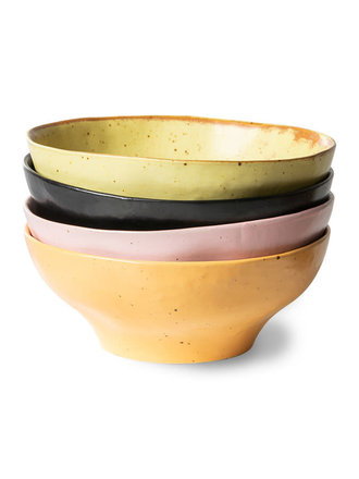HK Living Small Bowls Mixed Colors Set Of 4