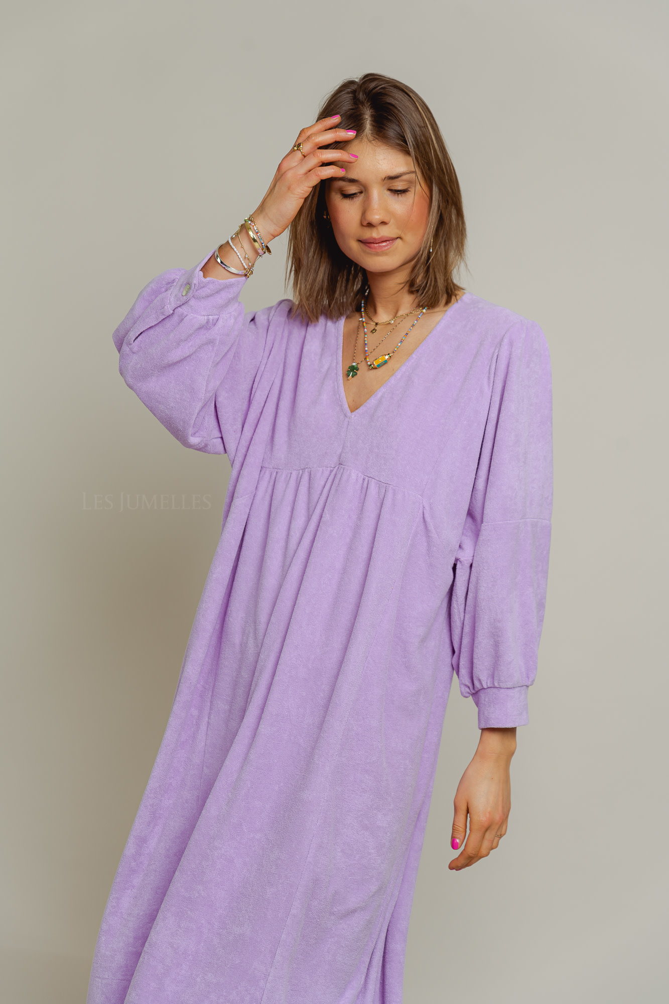 Margaux Terry Dress Lilac - Atelier eMTee