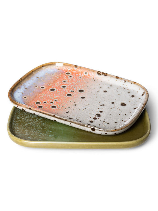70s ceramics: small trays, aries (set of 2)